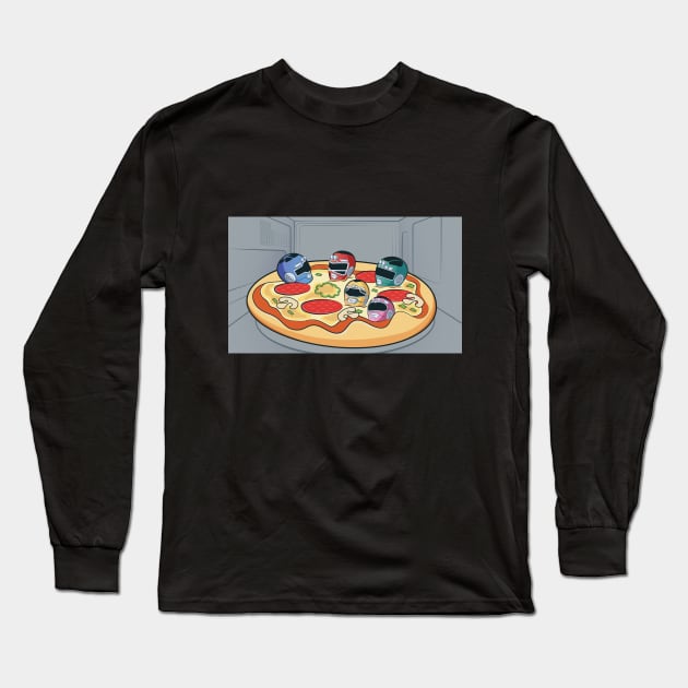 Pizza ranger Long Sleeve T-Shirt by Antoneox